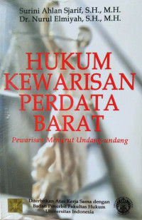 Image of HUKUM KEWARISAN PERDATA BARAT : Pewaris Menurut Undang-Undang