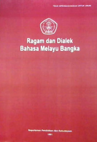 Image of Ragam dan Dialek Bahasa Melayu Bangka