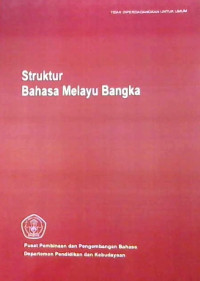 Image of Struktur Bahasa Melayu Bangka