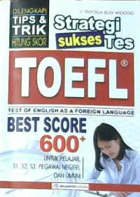 Image of Strategi Sukses Tes Toefl