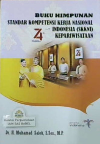 Image of Buku himpunan standar kompetensi kerja nasional Indonesia (SKKNI) kepariwisataan