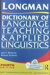Image of Longman Dictionary Of Language Teaching And Applied Linguistics