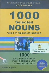 Image of 1000 selected nouns used in speaking English