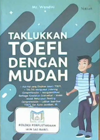 Image of Taklukkan toefl dengan mudah