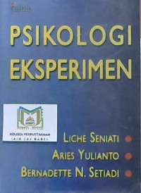 Image of Psikologi eksperimen