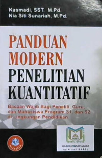 Image of Panduan modern penelitian kuantitatif