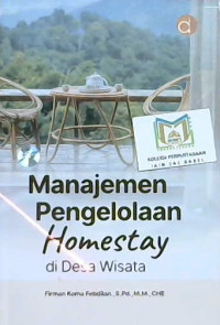 Image of Manajemen pengelolaan homestay di Desa Wisata