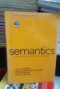 Image of Semantics: An Introduction To The Basic Concepts